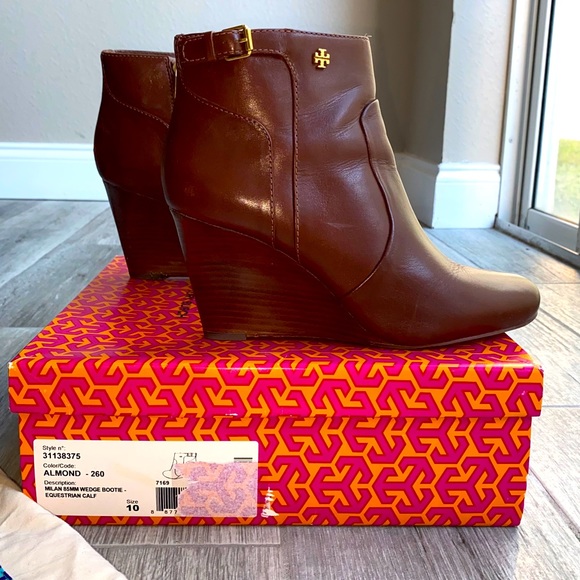 💋💋TORY BURCH sz10 Milan Wedge Bootie authentic😻 Free Shipping - Picture 10 of 14
